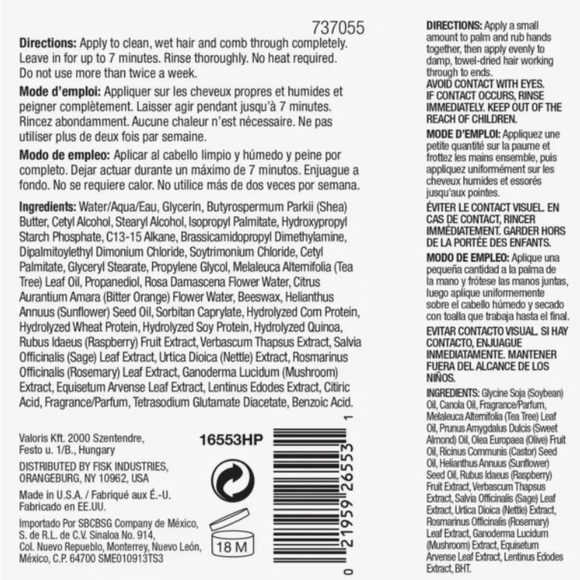 Hair Chemist Volume Mask w/ Tea Tree Oil 1oz NEW - Picture 2 of 2